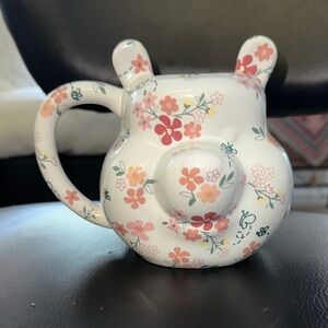 Disney Floral Ceramic Pooh Bear Mug